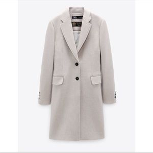 ZARA BLAZER COAT  COLOR STONE NWT SIZE XS